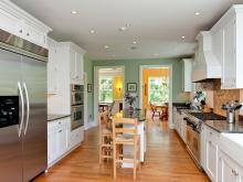 The kitchen was stripped and rebuilt, complete with new energy efficient appliances.