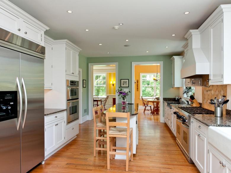 The kitchen was stripped and rebuilt, complete with new energy efficient appliances.